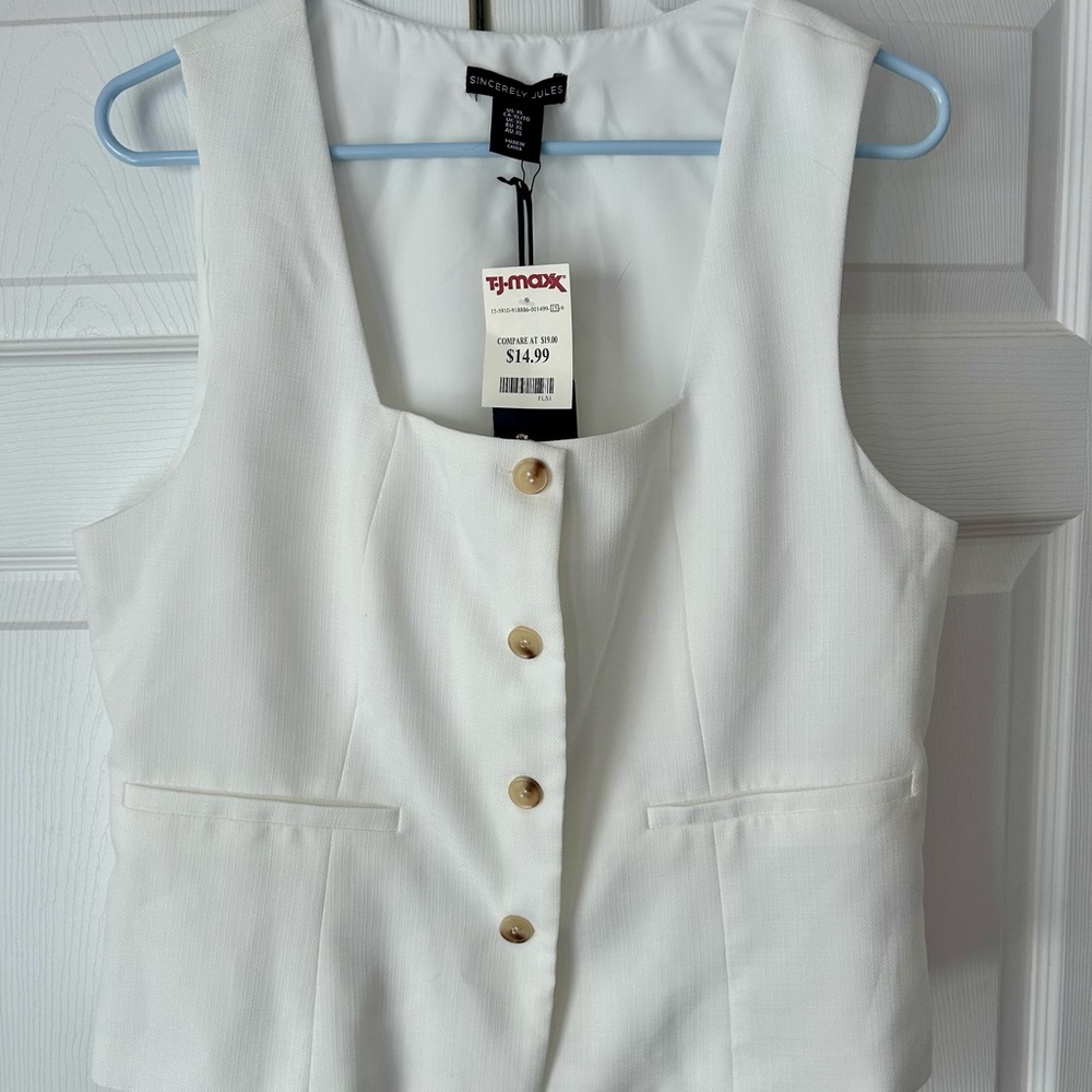 Sincerely Jules White Tank Top